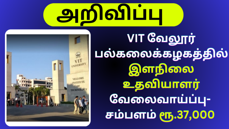 VIT University JRF Recruitment 2024