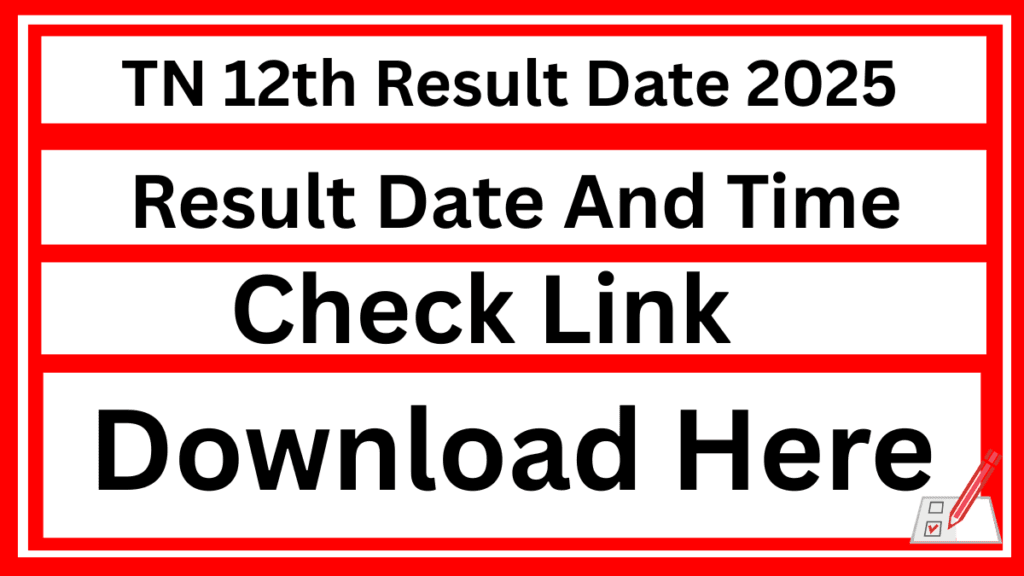 TN 12th Result Date 2025